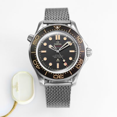 Fun Factory Omega Seamaster Planet Ocean 600m Swiss Movement Black Gold Solid Ceramic Bezel